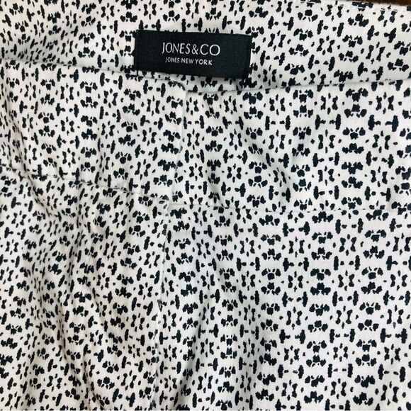 Jones New York Pants Black/White Patterned Pants size 14 - Picture 3 of 5